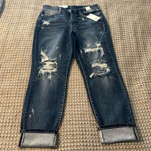 BNWT Judy Blue Distressed Boyfriend Jeans